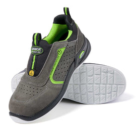 SCARPA BASSA LOGICA SIDNEY SENZA LACCI IN PELLE SCAMOSCIATA S1PS SR ESD FO