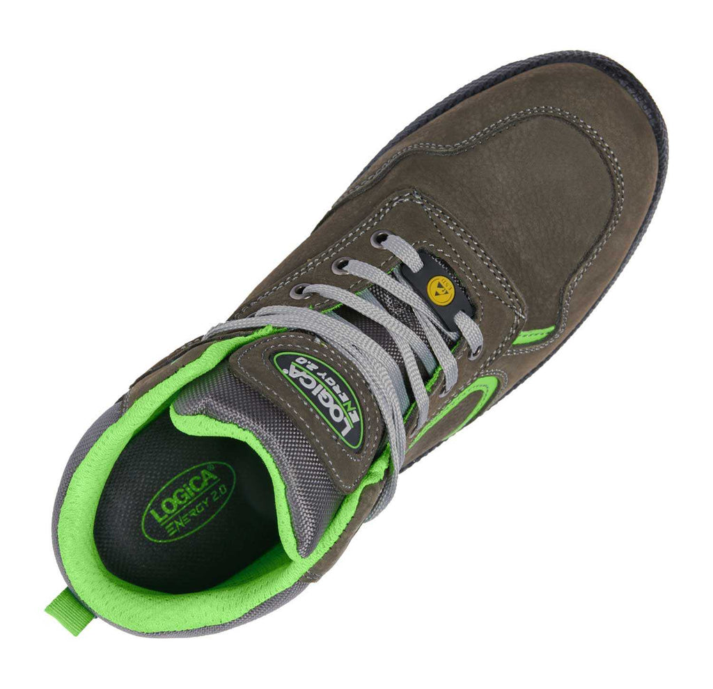 LOGICA SCARPE ALTE ANTINFORTUNISTICHE DA LAVORO S3 BORNEO IN PELLE VERA LEGGERE