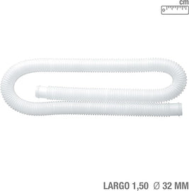 Intex 29059 - Tubo di Ricambio per Pompe Filtro, Plastica, Bianco, 150 cm, Ø 32 mm