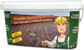NAICI SALVATORE kit protettivo impermeabilizzante per terrazzi e balconi 1+1 LT