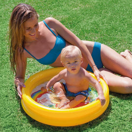 Piscina baby fondo Winnie the Pooh 61 x 15 cm, due anelli, capacità d'acqua 15 litri