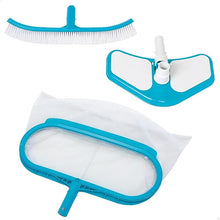 Carica l'immagine nel visualizzatore di Gallery, Intex 29057 - Kit di Pulizia Deluxe per Piscina, Plastica, Azzurro
