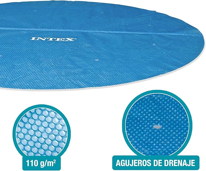 Intex 29020 - Telo Termico per Piscina Easy Set Rotonda, Polietilene, Blu, 206 cm