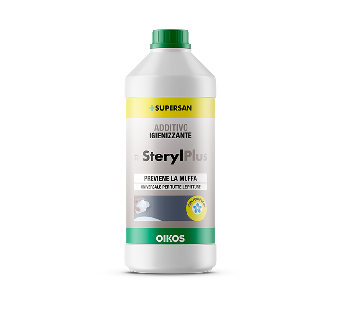STERYLPLUS ADDITIVO UNIVERSALE ANTIMUFFA ANTIALGHE PER PITTURE OIKOS LT 0,75