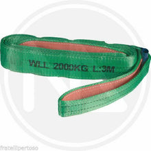 Carica l&#39;immagine nel visualizzatore di Gallery, FASCIA DI SOLLEVAMENTO CINGHIA BRAGA BRACA VERDE MAURER PLUS 4MT 7:1 3000KG