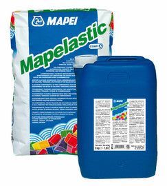 MAPELASTIC MAPEI  A+B GUAINA CEMENTIZIA IMPERMEABILIZZANTE TERRAZZI TETTI 32kg