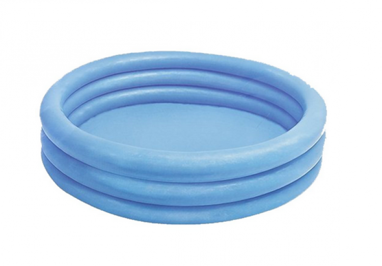 INTEX 34142 PISCINA TONDA GONFIABILE BAMBINI MARE CRYSTAL BLU CM.114X25 LT.156