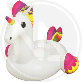 UNICORNO CAVALCABILE GONFIABILE GIGANTE MARE PISCINA 224X164 GIOCO GIARDINO