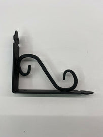 REGGIMENSOLA IN FERRO BATTUTO NERA 14.5x11.5 CM STAFFA SOSTEGNO