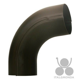 GOMITO CURVA CANALE DISCENDENTE PLUVIALE TESTA DI MORO TONDO 80CM