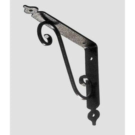 REGGIMENSOLA  IN FERRO BATTUTO NERA 23 CM PORTATA 50KG STAFFA SOSTEGNO