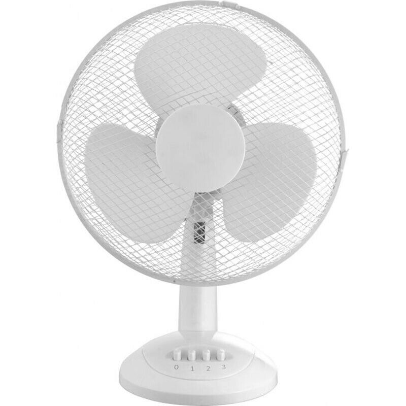 VENTILATORE DA TAVOLO 9" CM23 OSCILLANTE 35W 3 VELOCITA' ABS IGNIFUGO UFFICIO