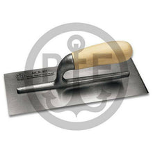 Carica l&#39;immagine nel visualizzatore di Gallery, ANCORA FRATTONE FRATTAZZO CM28X12 ACCIAIO RIVETTATO MANICO LEGNO PER RASATURE