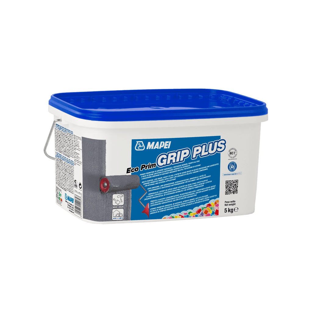 MAPEI ECO PRIM GRIP PLUS PRIMER ADESIONE INTERNI ESTERNI KG.5 INTONACO RASATURE